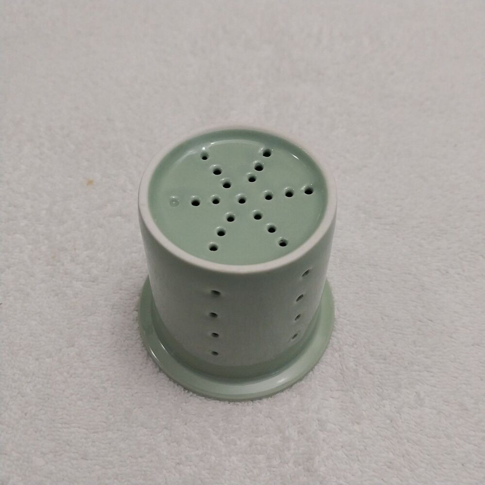 Covered TEA CUP With infuser London Green World Market Made In China #C029 - Picture 8 of 10